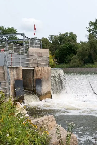 Fish Ladder at Corbett's Dam in Port Hope, Ontario