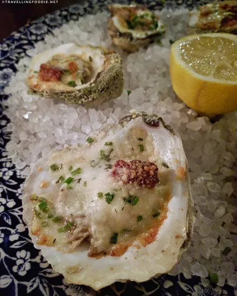 Oysters at Preserved Restaurant in St. Augustine, Florida