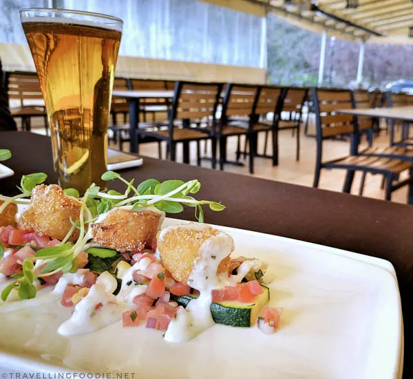 Atlantic Scallops with Beer at Queen Victoria Place Restaurant in Niagara Falls, Ontario