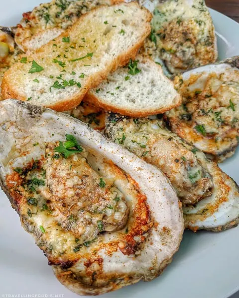 Grilled Garlic Parm Oysters at Salt Life Food Shack in St. Augustine, Florida