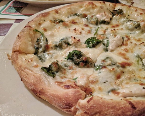Dolores Hand-made Pizza at Scardino's Italian Restaurant in Torrance, California
