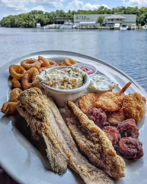 Platter with a View at Shady Oak Restaurant in DeLand, West Volusia, Florida