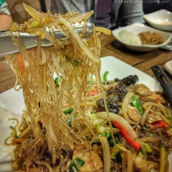 Jap Chae (잡채): glass noodles at Song Cook's in Toronto, Ontario