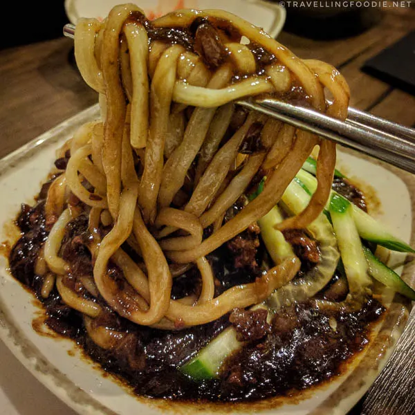Cha-Jang Myun (자장면): black bean noodles at Song Cook's in Toronto, Ontario