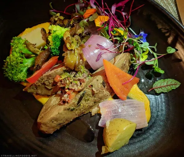 Lamb Gigot for dinner at Spa Eastman in Eastern Townships, Quebec