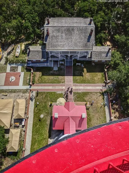 Looking down the St. Augustine Lighthouse