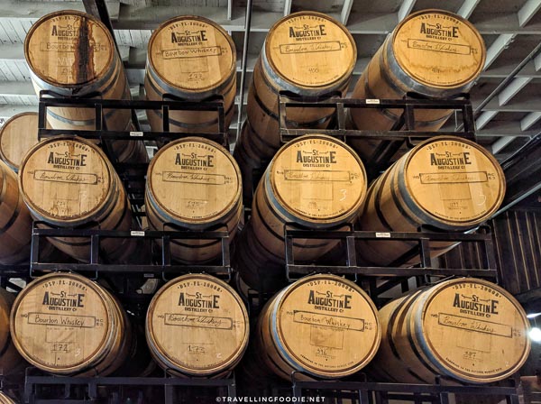 Bourbon Barrels at St. Augustine Distillery in St. Augustine, Florida