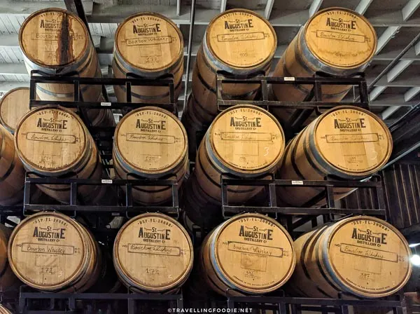 Bourbon Barrels at St. Augustine Distillery in St. Augustine, Florida