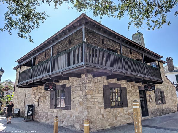 Sangrias Wine and Tapas Piano Bar along St. George Street in St. Augustine, Florida