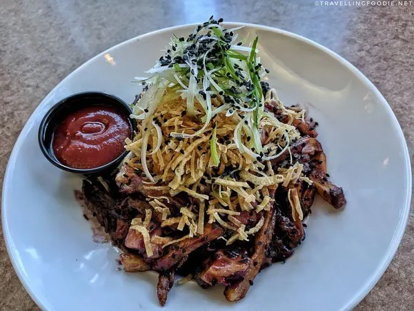 Peking Duck Poutine at the Terrace Restaurant in Crowne Plaza, Fredericton, New Brunswick