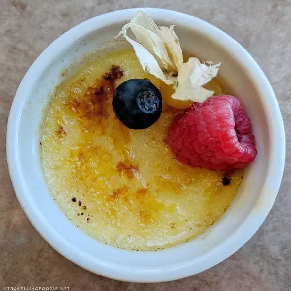 Nutella Creme Brulee at the Terrace Restaurant in Crowne Plaza, Fredericton, New Brunswick