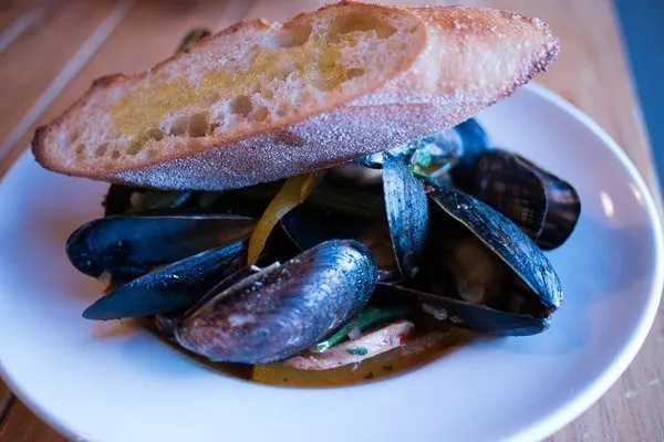 Mussels at Trattori Gusto in Port Hope, Ontario