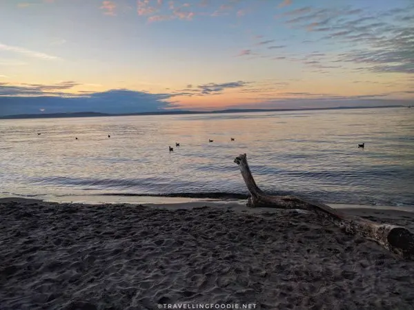 Sunset on Alki Beach in Seattle, Washington