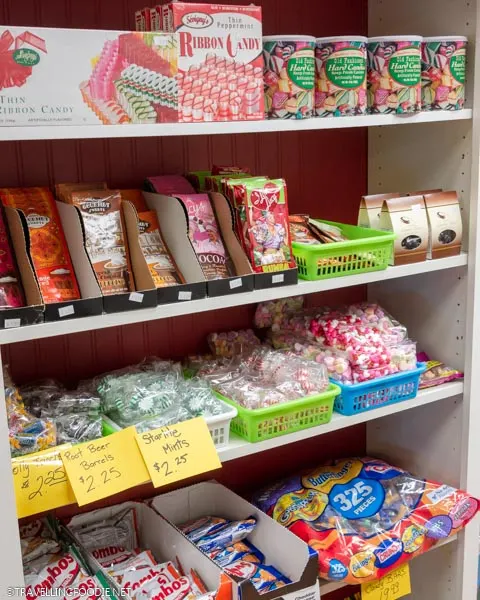 Traditional candies at Sweet Retrospect in Dunnville, Haldimand County, Ontario