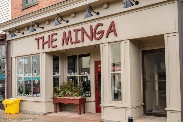 The Minga storefront in Dunnville, Haldimand County, Ontario