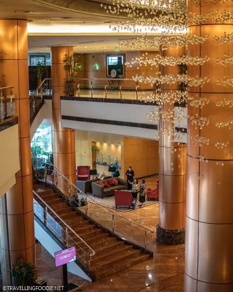 Lobby of Eastwood Richmonde Hotel in Quezon City, Manila, Philippines