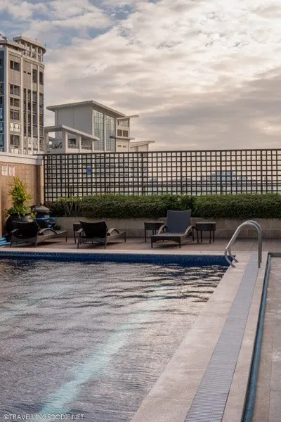 Rooftop Pool Area at Eastwood Richmonde Hotel in Quezon City, Manila, Philippines