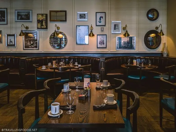 Interior of Bizou Brasserie in Tampa Bay Florida