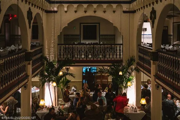 Two level interior of Columbia Restaurant in Ybor City, Tampa Bay, Florida