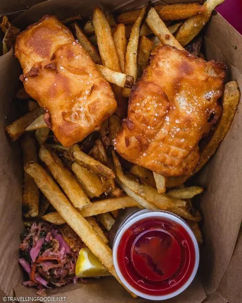 Fish and Chips from Edison's Swigamajig in Sparkman Wharf, Tampa Bay, Florida