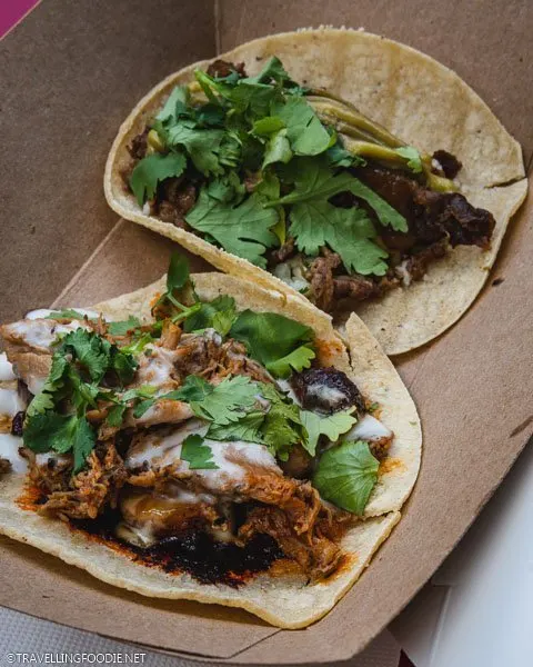 Tacos from Gallito at Sparkman Wharf in Tampa Bay, Florida
