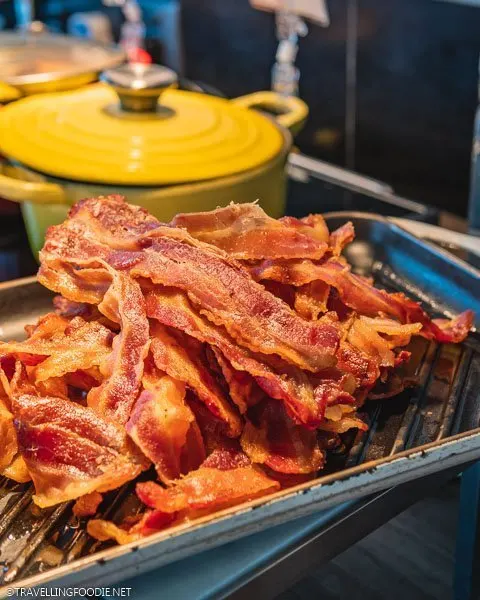 Breakfast Buffet Bacon from Crystal Club Lounge at Park Hotel Alexandra in Singapore