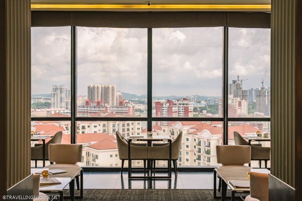 Panoramic Views from Crystal Club Lounge at Park Hotel Alexandra in Singapore