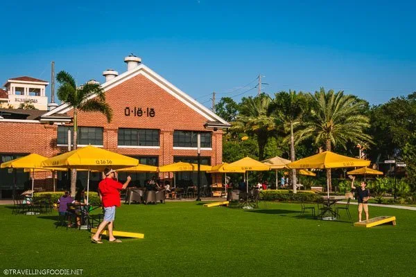 Outdoor dining at Ulele in Tampa Bay, Florida