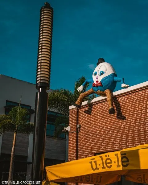 Humpty Dumpty sculpture at Ulele in Tampa Bay, Florida
