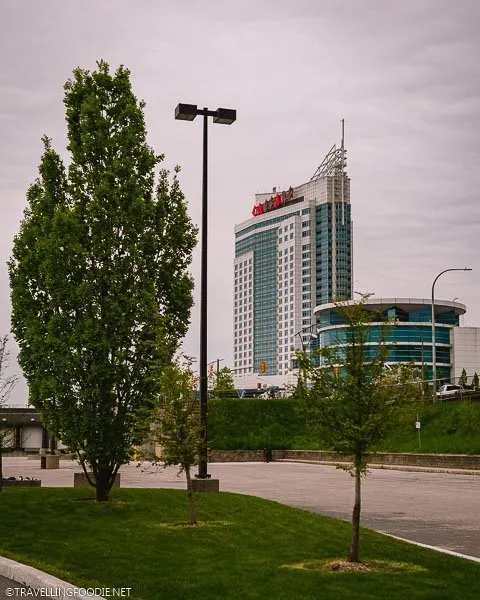 Caesars Windsor Casino from the Riverfront Trail