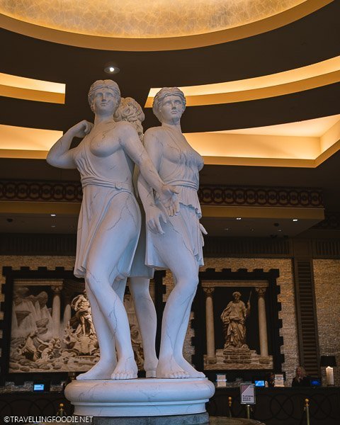 Roman Statues inside Caesars Windsor, Ontario