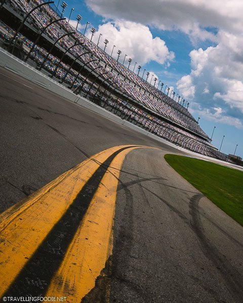 Curved Track of Daytona International Speedway