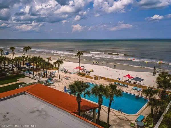 Beach Views from Balcony at Hard Rock Hotel Daytona Beach