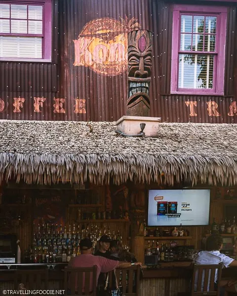 Bar area at Kona Tiki Bar