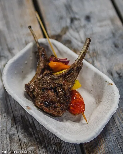 Lamb Chops and Veggie Skewer from Mezzo at WindsorEats Street Food Festival