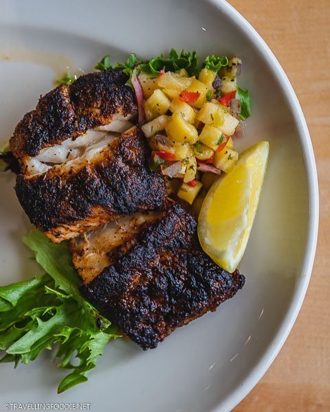 Blackened Grouper at Off the Hook at Inlet Harbor