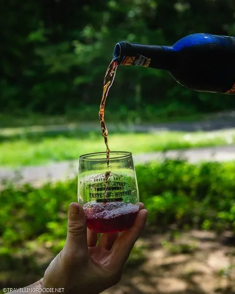 Island Grove Sunshine Berry Sangria at The Canyons Zip Line in Ocala, Florida