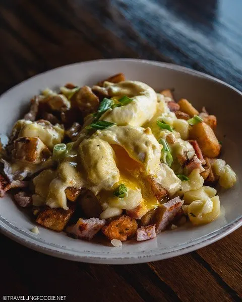 Eggs Bennedict Poutine at The Twisted Apron in Windsor, Ontario
