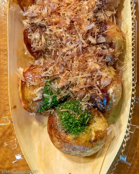 Takoyaki at Gindaco in Tokyo, Japan