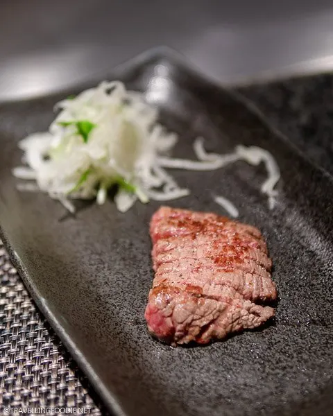Traditional Japanese Food A5 Wagyu at Ginza Steak in Tokyo, Japan