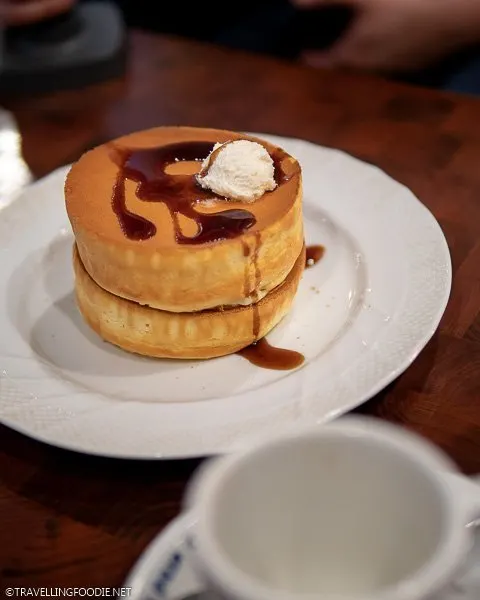Souffle Pancake at Hoshino Coffee in Tokyo, Japan