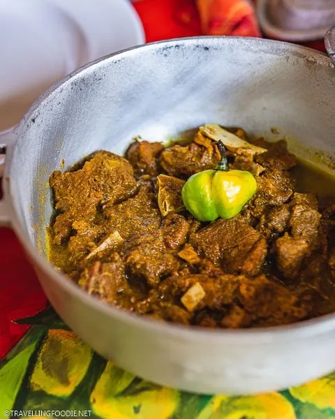 Curried Goat at Miss T's Kitchen in Ocho Rios, Jamaica