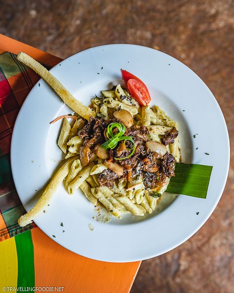 Oxtail Pasta at Miss T's Kitchen in Ocho Rios, Jamaica