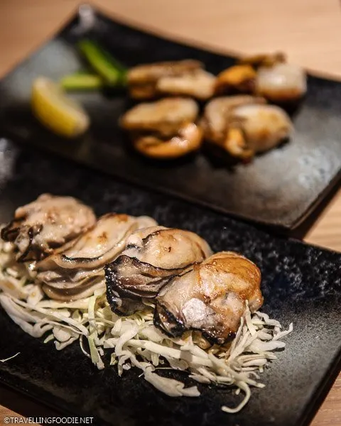 Hiroshima Oysters at Teppan Baby in Shinjuku, Tokyo, Japan