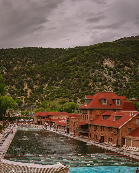 Daytime at Glenwood Hot Springs in Colorado