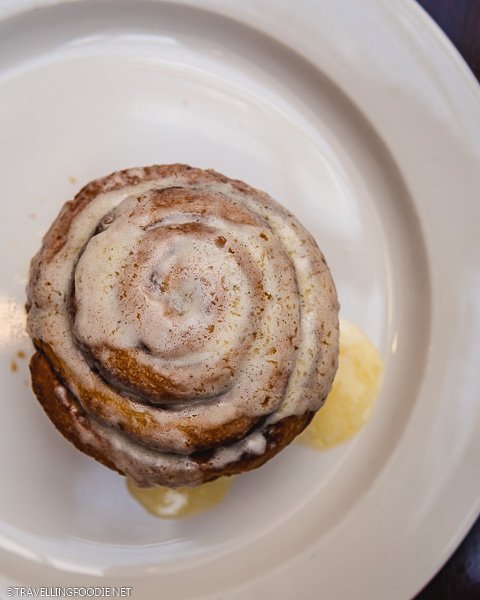 Cinnamon Roll at Hotel Colorado Restaurant and Bar in Glenwood Springs