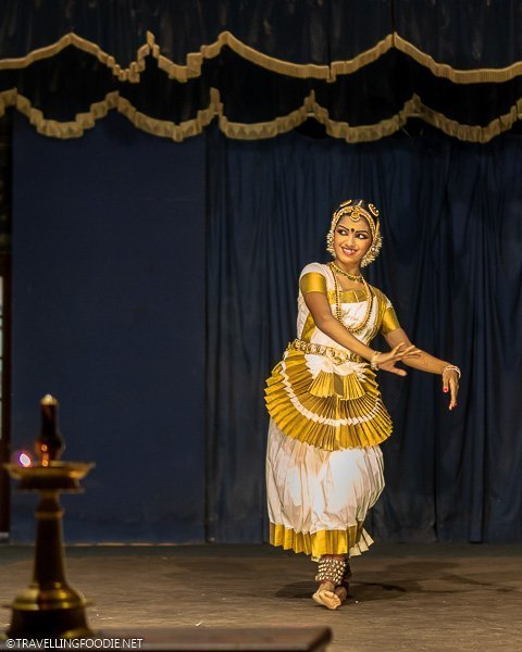 Indian lady in Classical Dance Form for Kathakali Show in Cochin