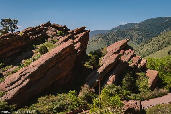 Jagged Rock Formation at Red Rocks Park and Amphitheatre