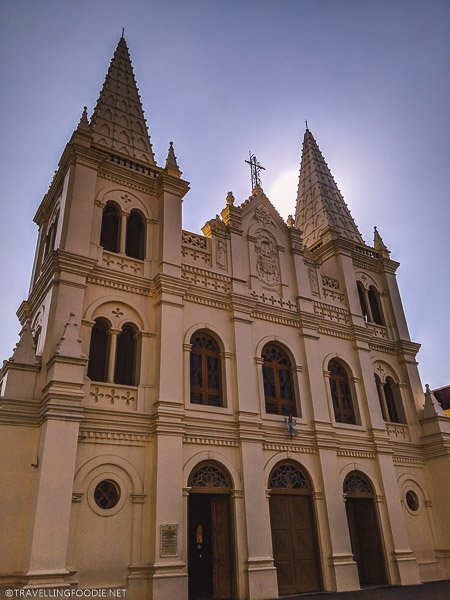 Facade of Santa Cruz Church Basilica in Cochin