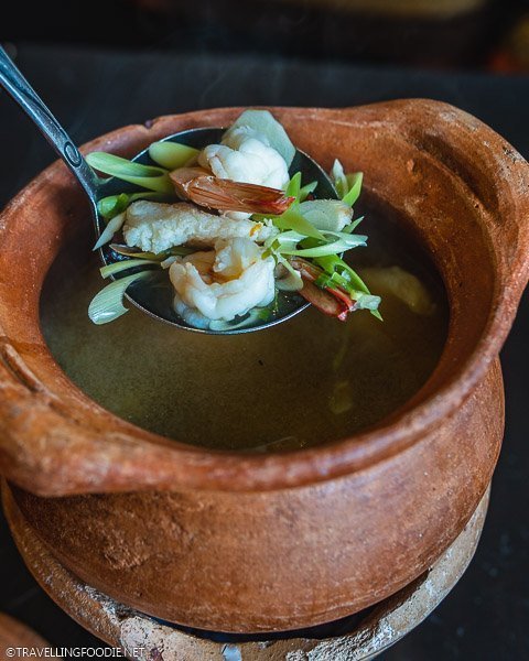 Tom Yum Talay in Clay Bowl at Sawadee Thai Cuisine in Singapore